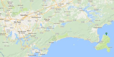 Mapa plaži Jabaquara