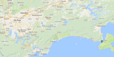 Mapa plaži Julião
