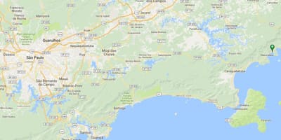 Mapa plaži Lagoinha