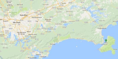 Mapa plaži Perequê