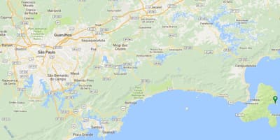 Mapa plaži Saco uraditi Eustáquio