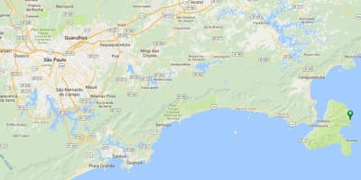 Mapa plaži Serraria