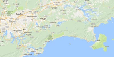 Mapa plaži Toninhas