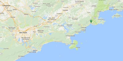 Mapa plaži Ubatumirim