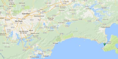 Mapa plaži Veloso