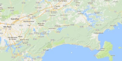 Mapa plaži Vermelha
