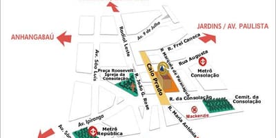 Mapa Pontifical Katoličkom Univerzitetu u Sâo Paulo