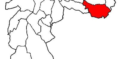 Mapa Sao proganjao braću mateja pod-prefektura Sao Paulo