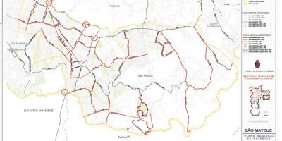 Mapa Sao proganjao braću mateja Sao Paulo - Putevi