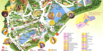 Mapa zoološkom park u Sâo Paulo